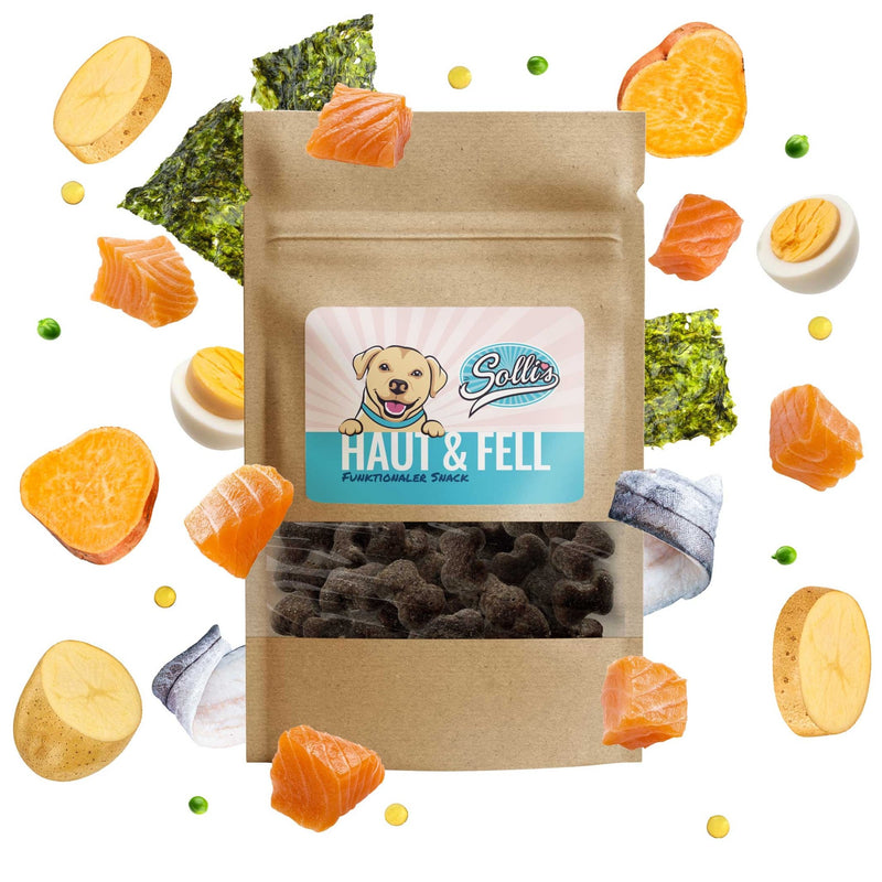 Funktionaler Snack Haut & Fell - Pflegt Fell & reduziert Schuppen - Solli&