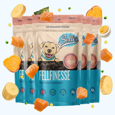 Funktionaler Snack Haut & Fell - Pflegt Fell & reduziert Schuppen - Solli's Hundebedarf