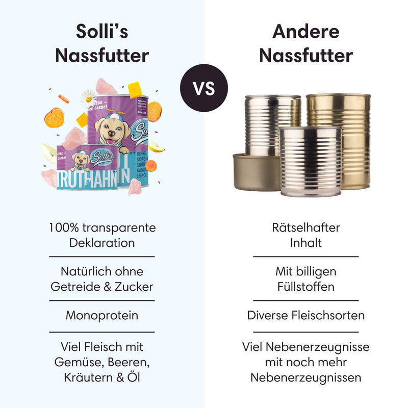 Probe Nassfutter Truthahn | Junior 200g - Solli&