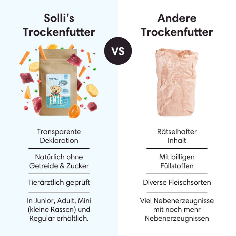Probe Trockenfutter Ente | Adult - Regular 100g - Solli&