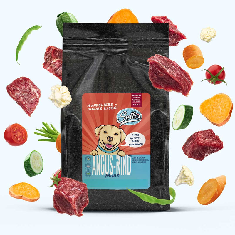 Trockenfutter Angus - Rind - Minis | kleine Rassen - Solli&
