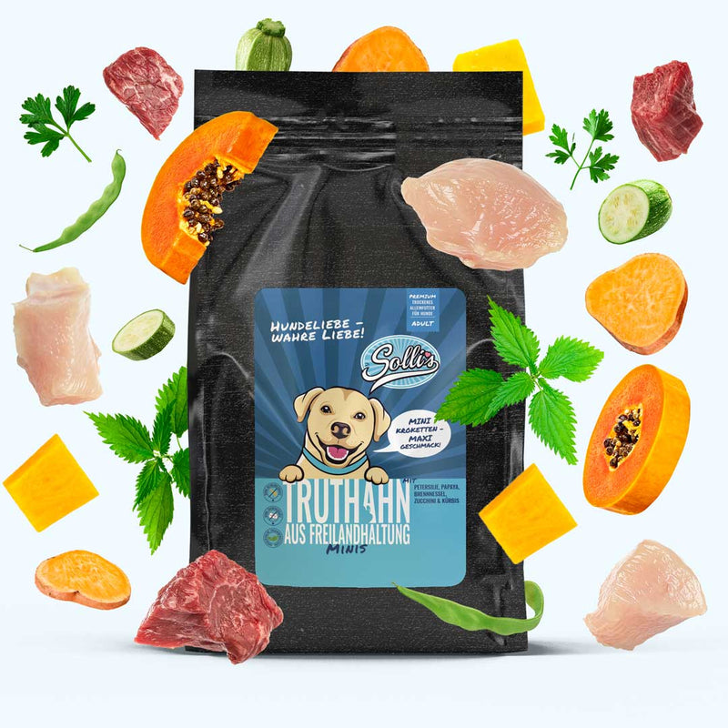 Trockenfutter Freilandtruthahn - Minis | kleine Rassen - Solli&