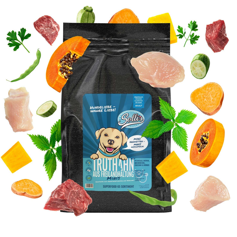 Trockenfutter Freilandtruthahn - Minis | kleine Rassen - Solli&