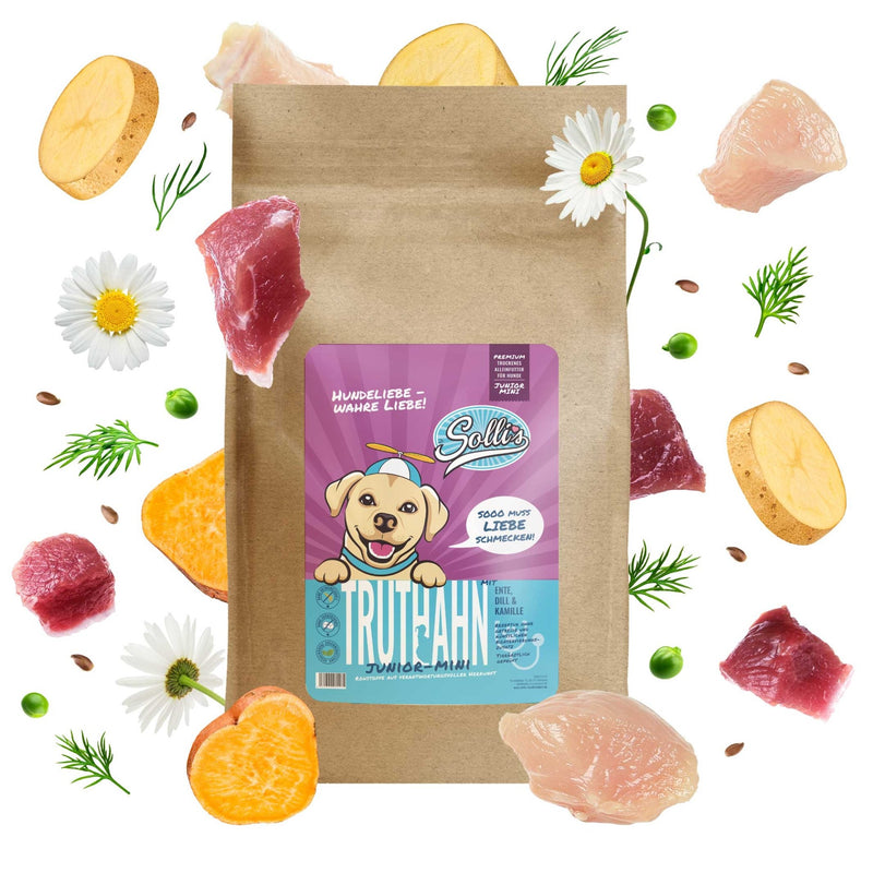Trockenfutter Truthahn - Minis | Welpenfutter - kleine Rassen - Solli&